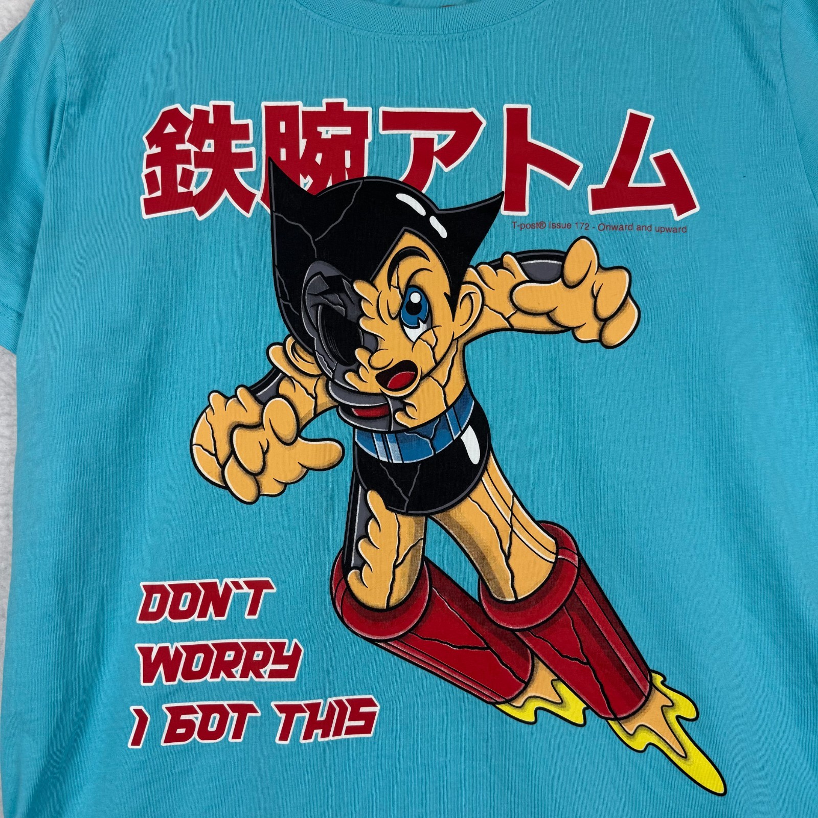 Astro Boy x T-Post Issue 172 Large Graphic T Shirt Onward and Upward Japan