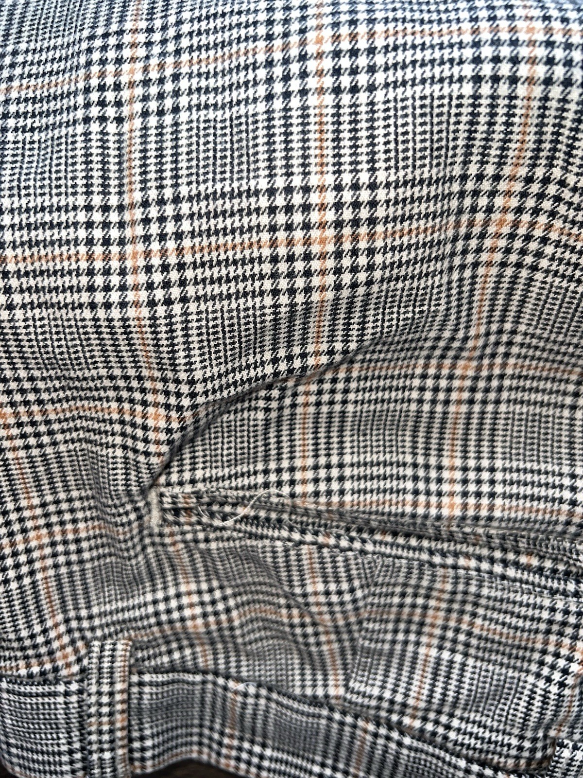 Old Navy Slim Built-in Flex Textured Ultimate Pants Brown Plaid, 32×34