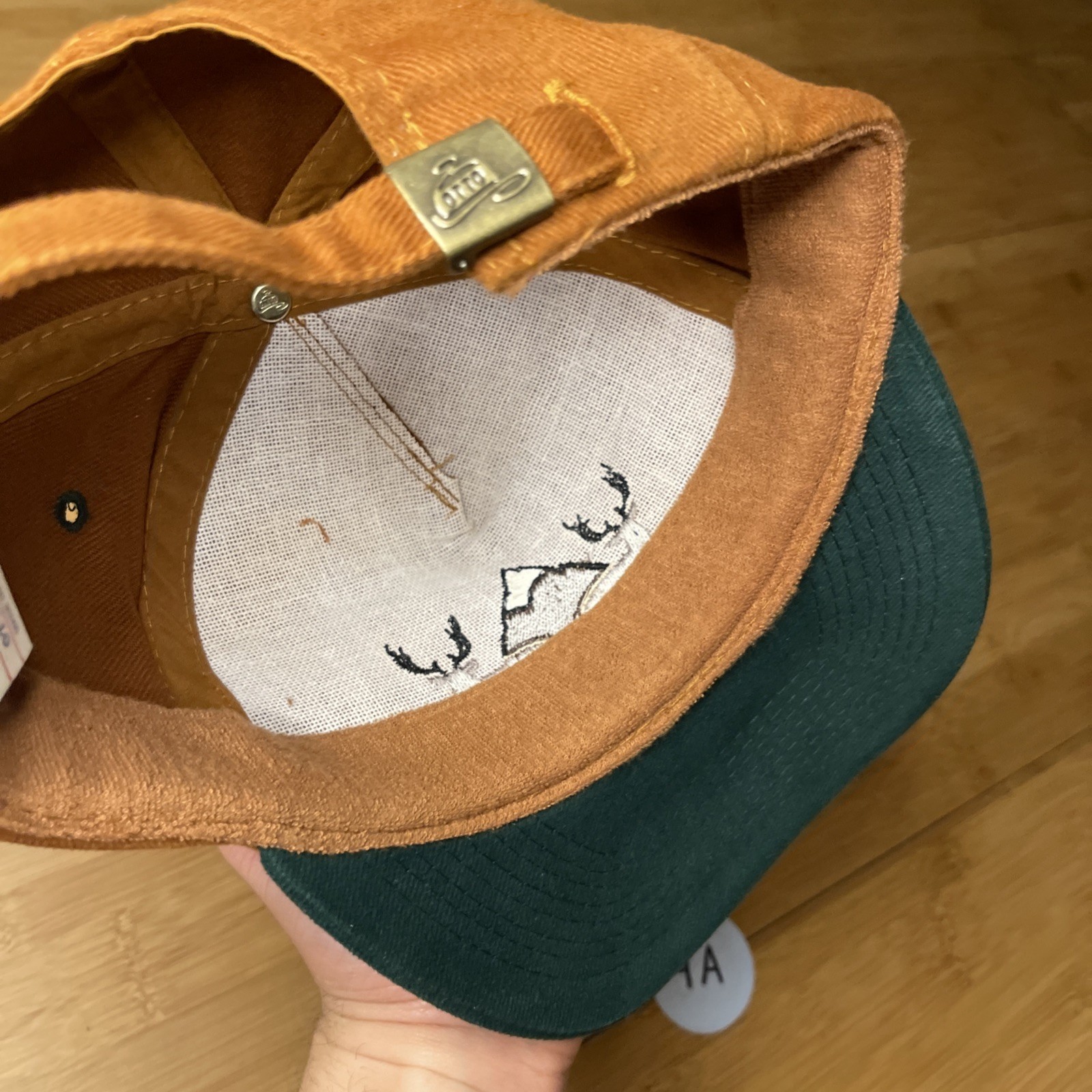 Fair Chase Outfitters Fall Brown Green Buck Deer A-Frame Strapback Hat Unisex