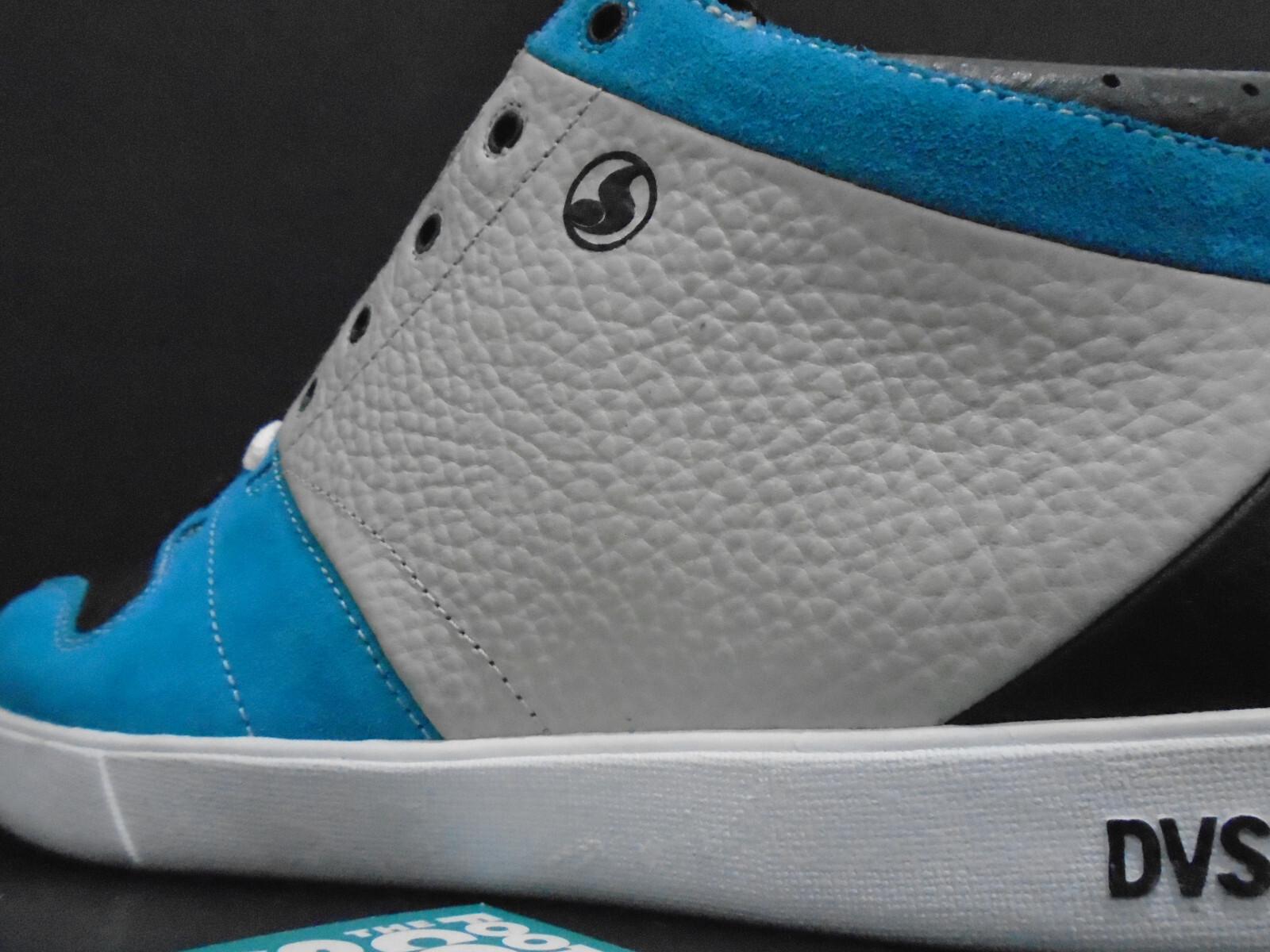 2007 DVS HUF 5 MID ORIGINAL INTENT TEAM SAMPLE BLUE LIGHT GREY BLACK WHITE 9.5