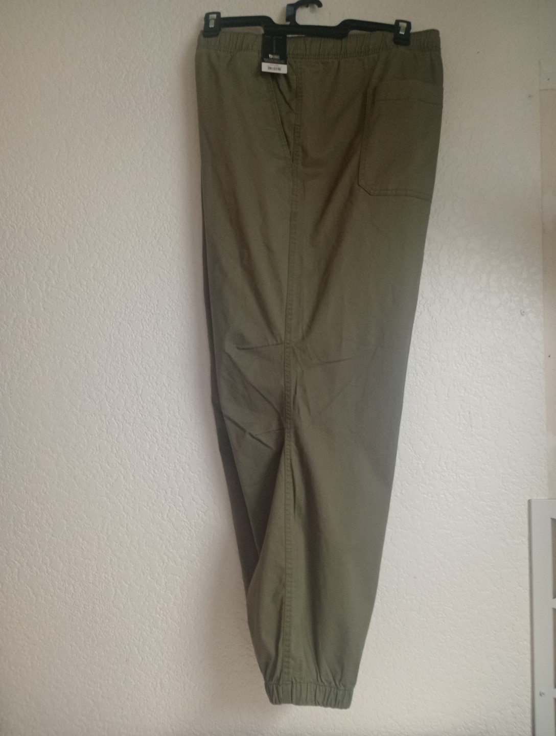 No Boundaries Men’s NB Twill Joggers Green Artichoke Size 3XL