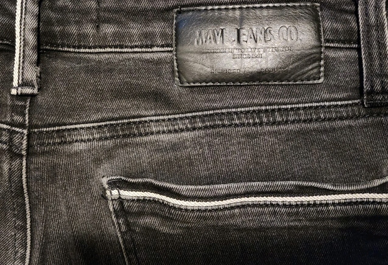 Mavi Premium Jeans Luxe 31 x 30 Marcus Slim Straight Black Stretch Denim Jeans