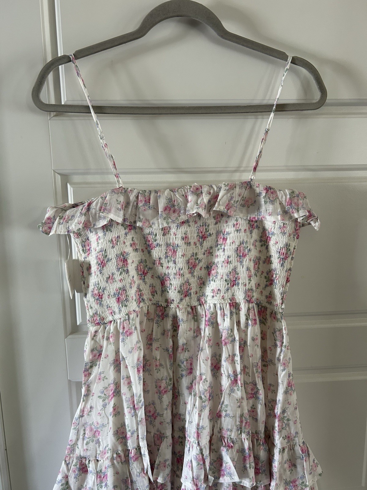 Altar’D State Altard Kathy As Ivory/ Pink Floral Print Dress Size S $84
