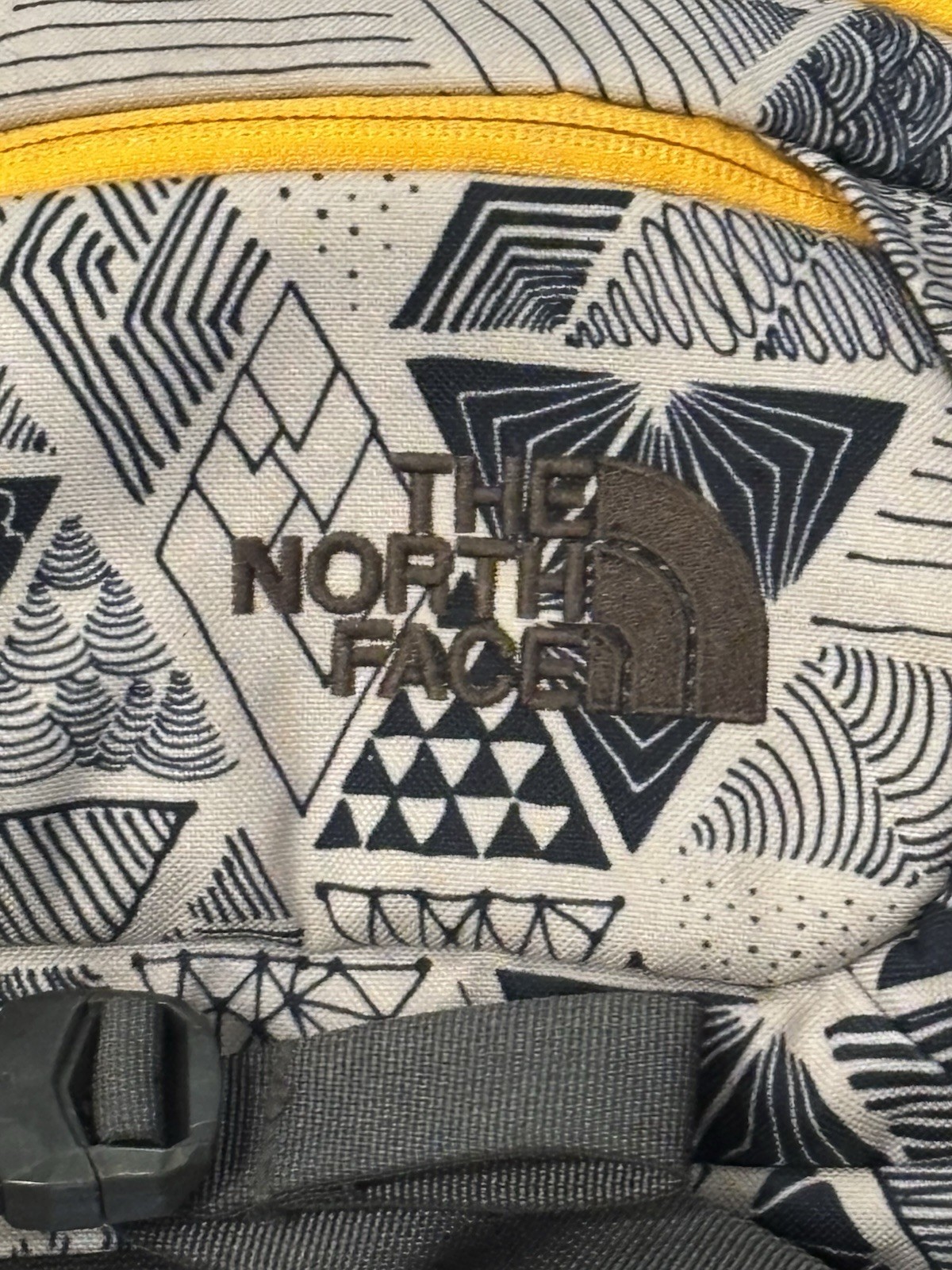 The North Face Recon Backpack Bag Geopattern Print Sturdy Backpack