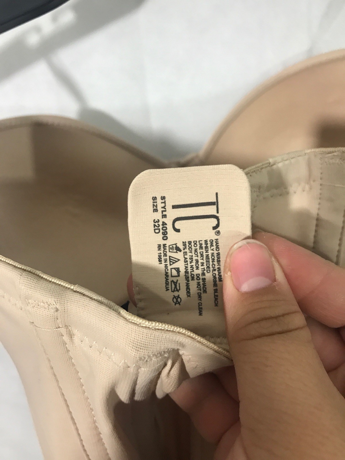 NWT TC Fine Intimates [ 32D ] Strapless Shaper Bodysuit in Nude #C718