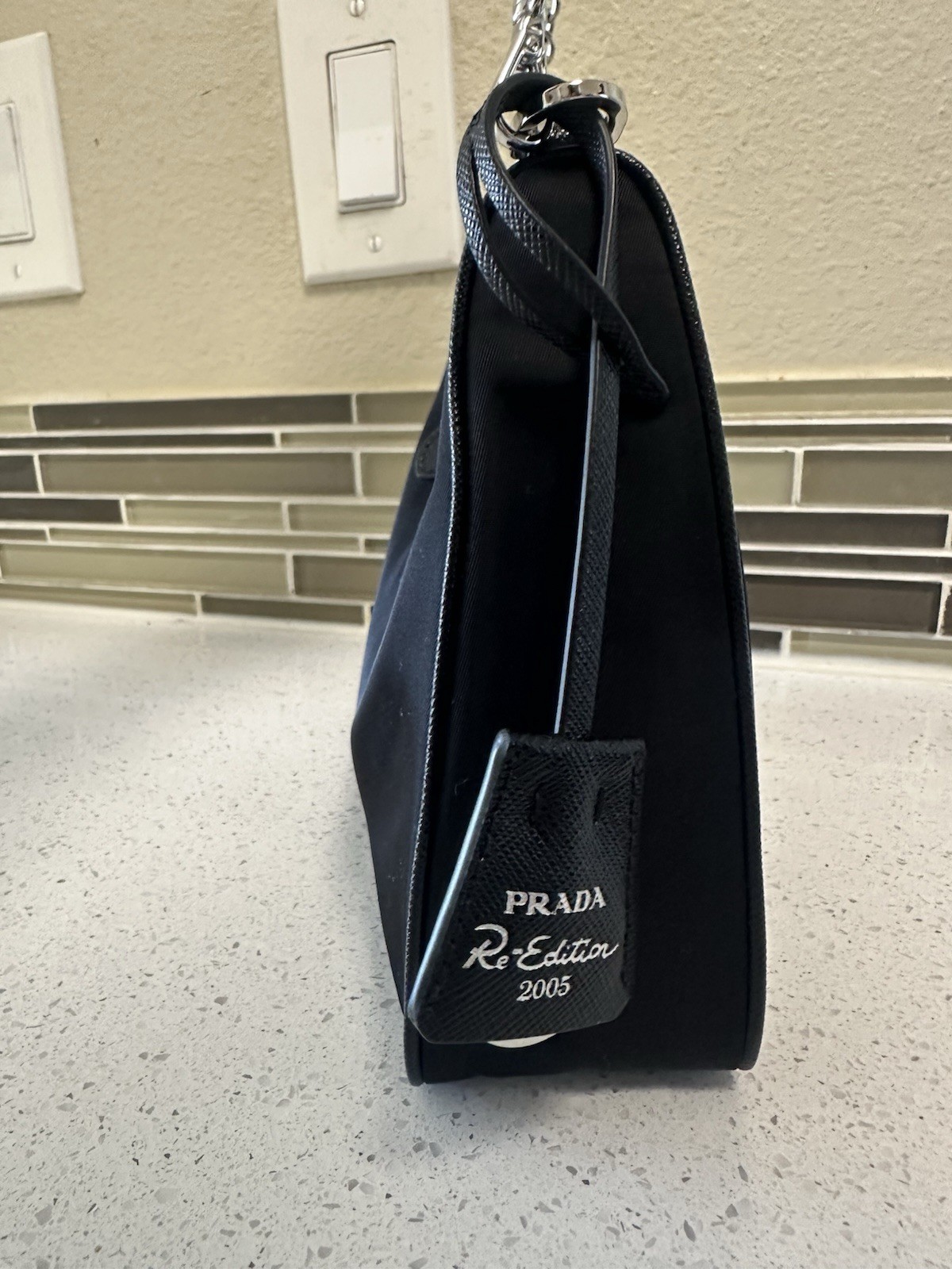 PRADA Re-Edition 2005 Shoulder Bag Black Nylon-brand New with Tag