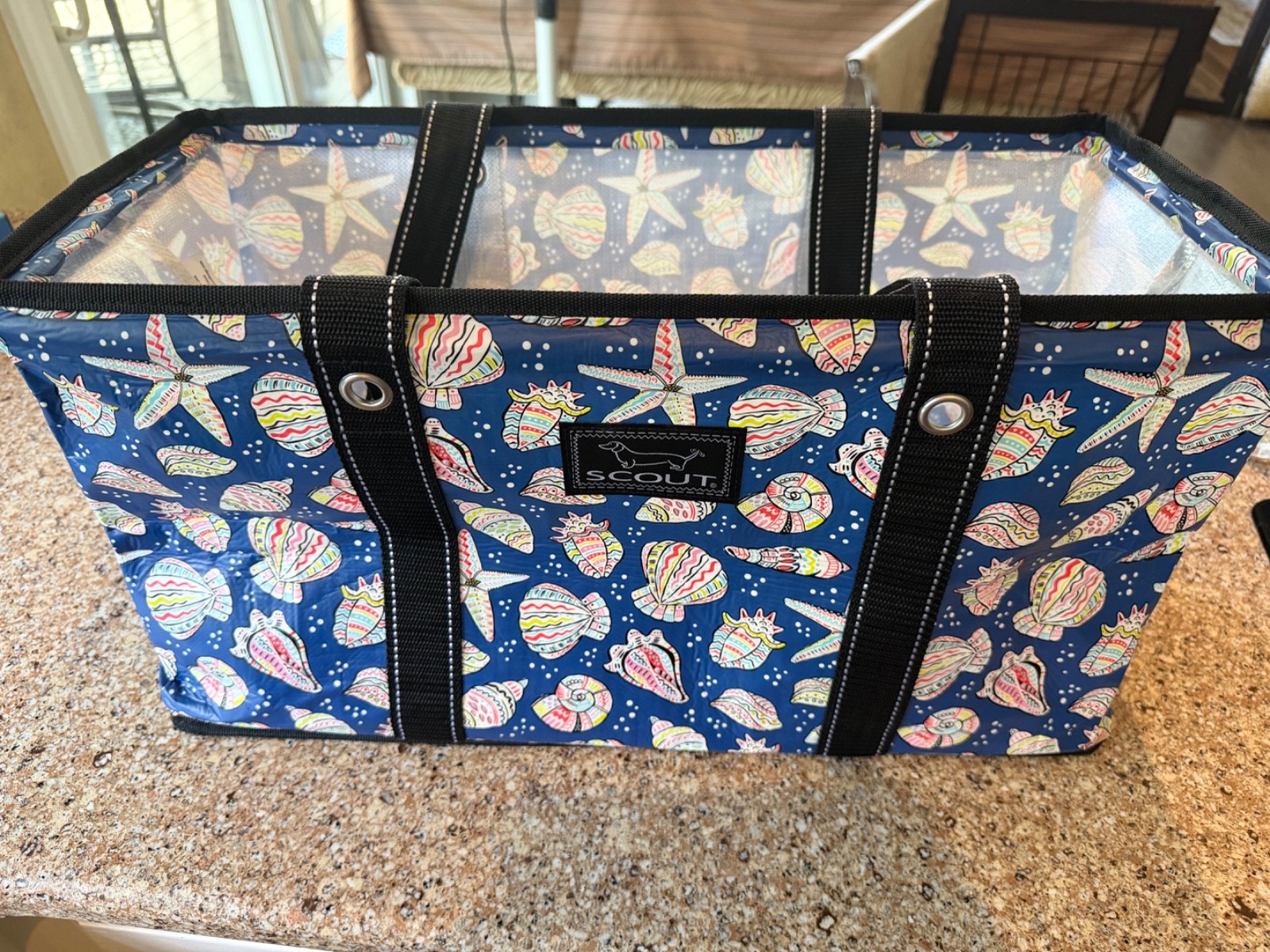Scout Shellibrity Cabana Boy Extra-Large Tote Bag 21″ W x 12″ T x 10.25″ D NWOT