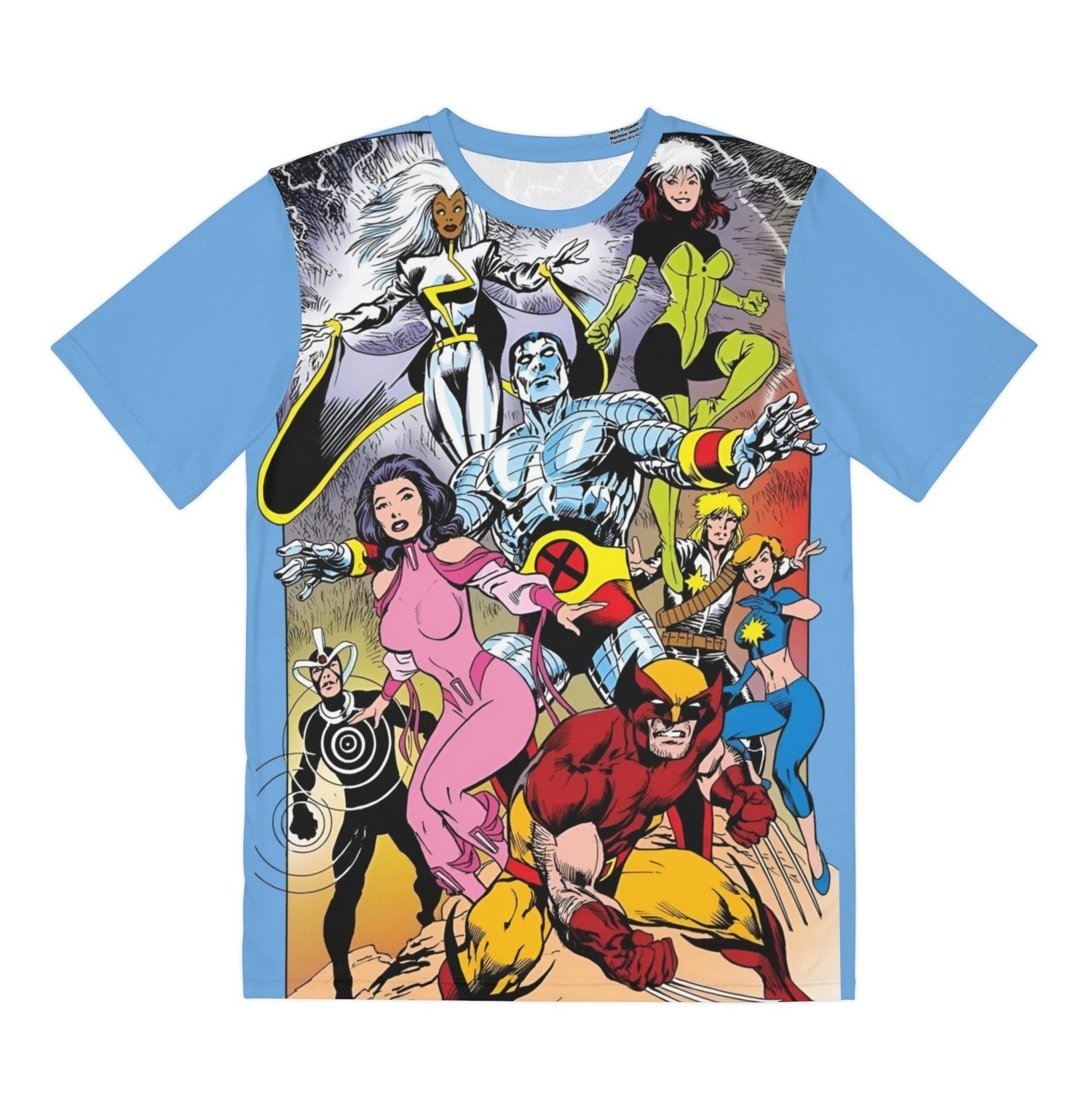 Uncanny X-Men All Over Print Tee (Polyester) – Alan Davis Art – Marvel Comics