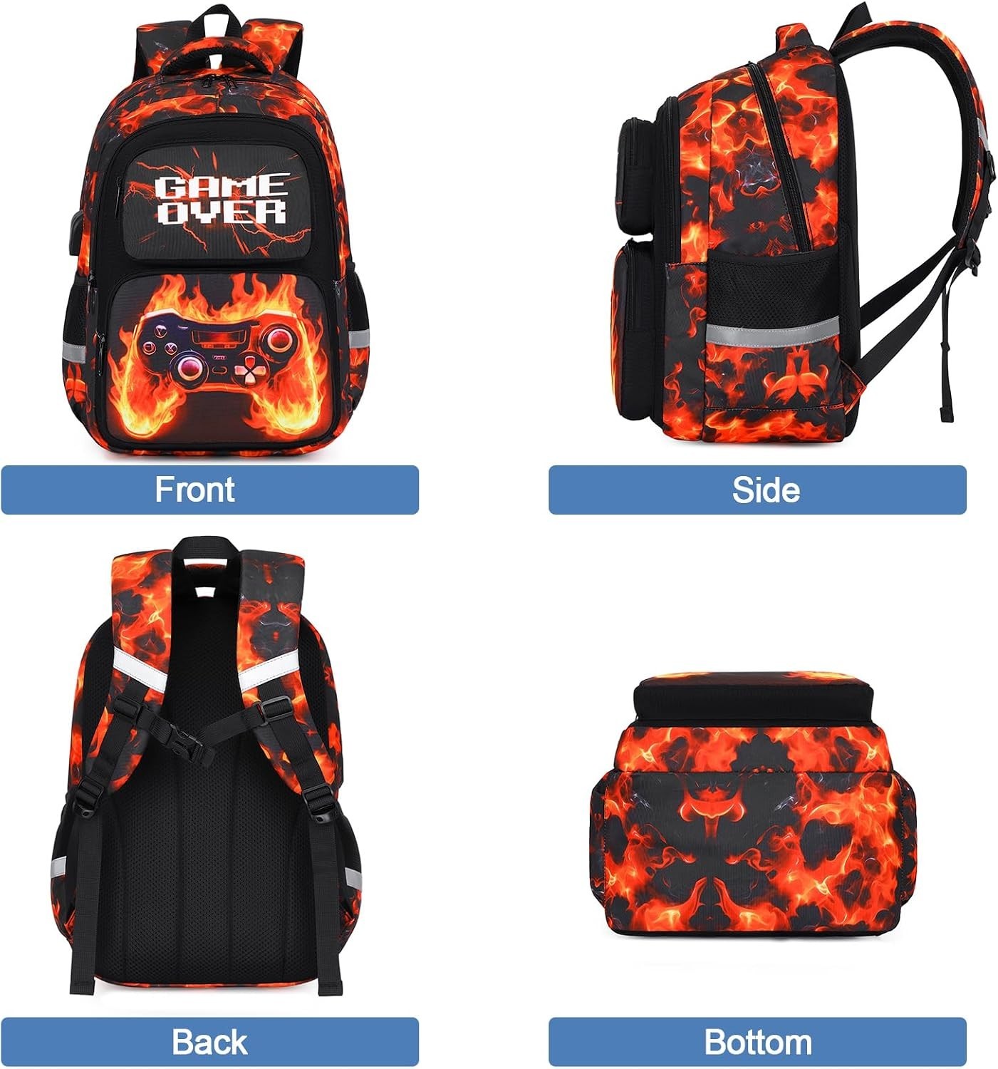 Backpack for Boys, School Bags for Kids, Bookbag for Boys Children Teens Backpac