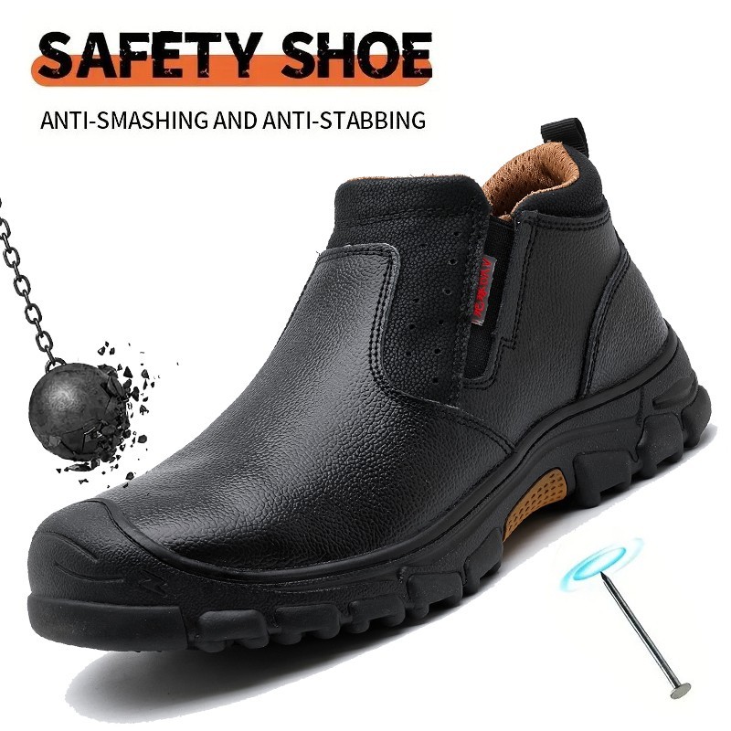 Puncture Proof Waterproof Mens Steel Toe Work Boots Indestructible Non Slip