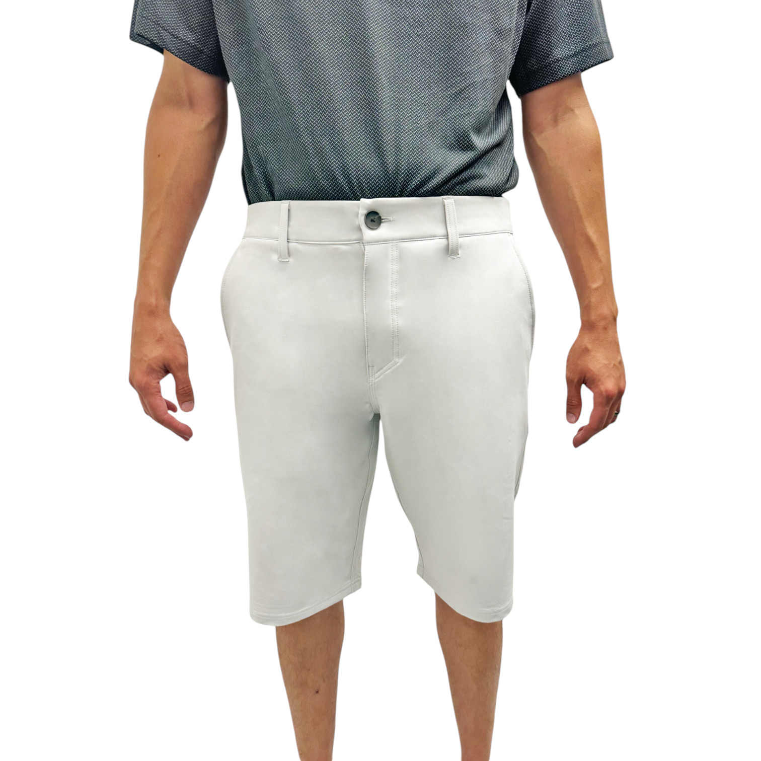 Mens Golf Shorts 11.5″ Inseam Long Tall Athletic Quick Dry Stretch Elastic Waist
