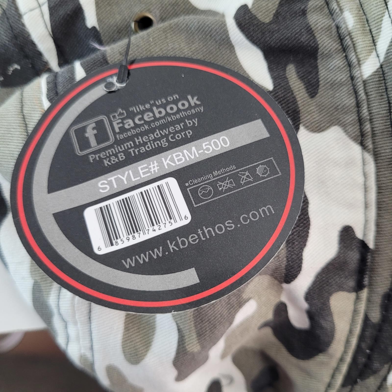 KBETHOS Camo Bucket Hat 100% Cotton Streetwear Cap NEW