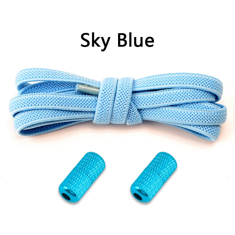 1Pair Elastic laces Sneakers Flats No tie Shoelace Sports Stretchy lazy Shoelace