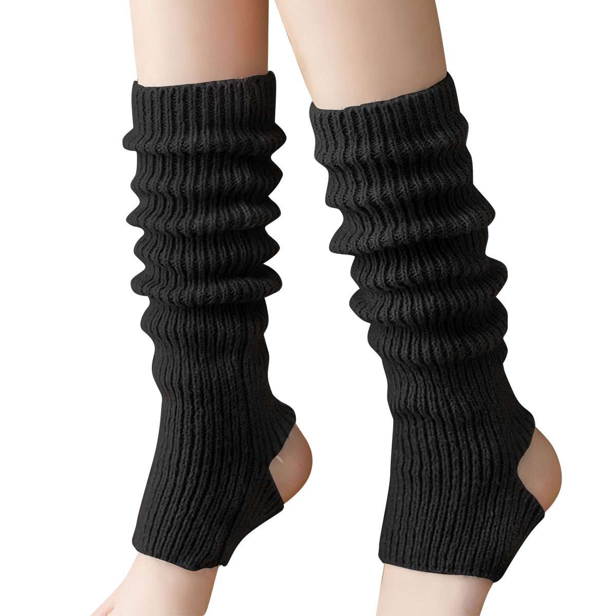 1-2Pcs Women Winter Warm Crochet Leg Warmer Cable Knit Knitted Socks Leggings US