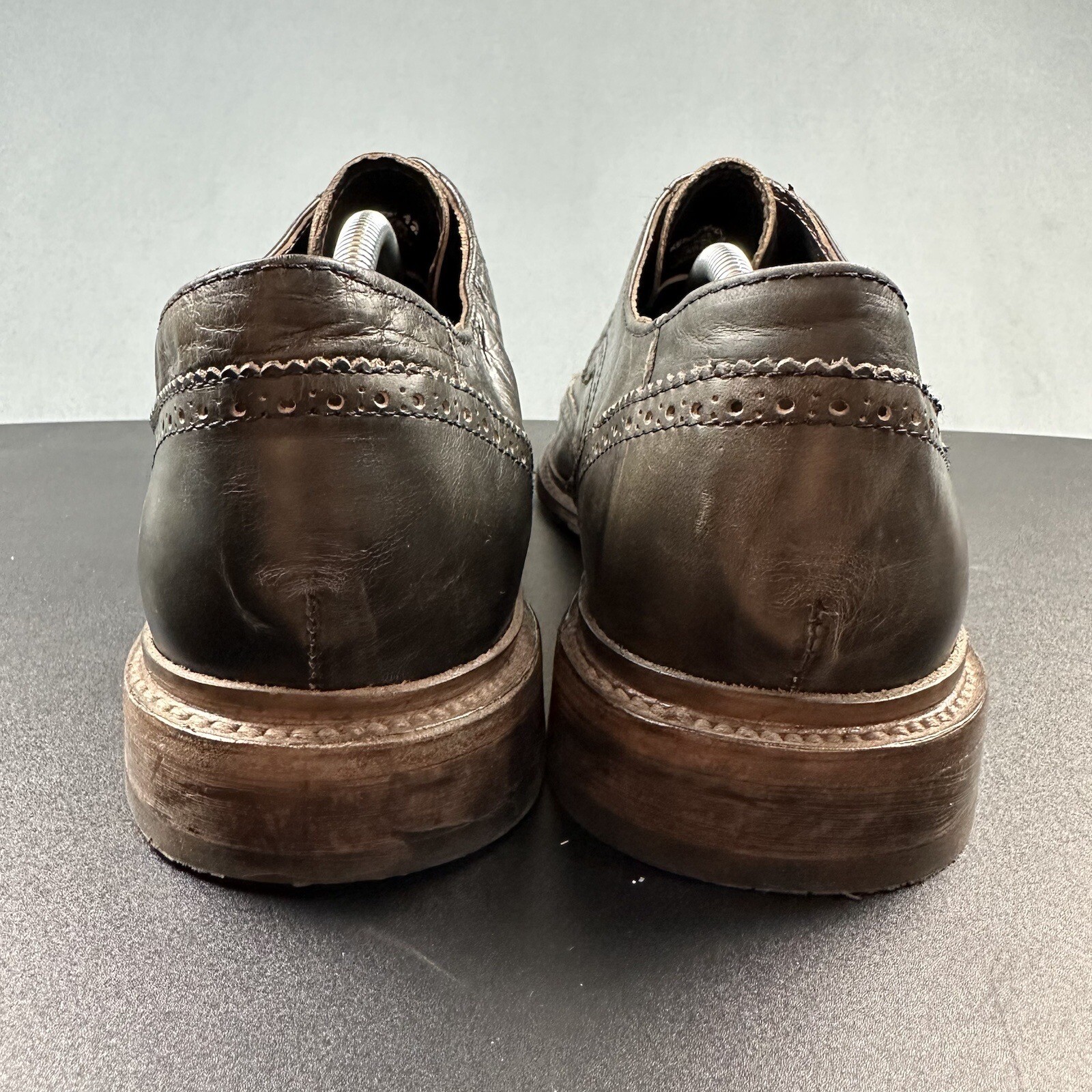 Freebird Kensington Oxford Wingtip Shoes Mens 12 Two Tone Distressed Leather*