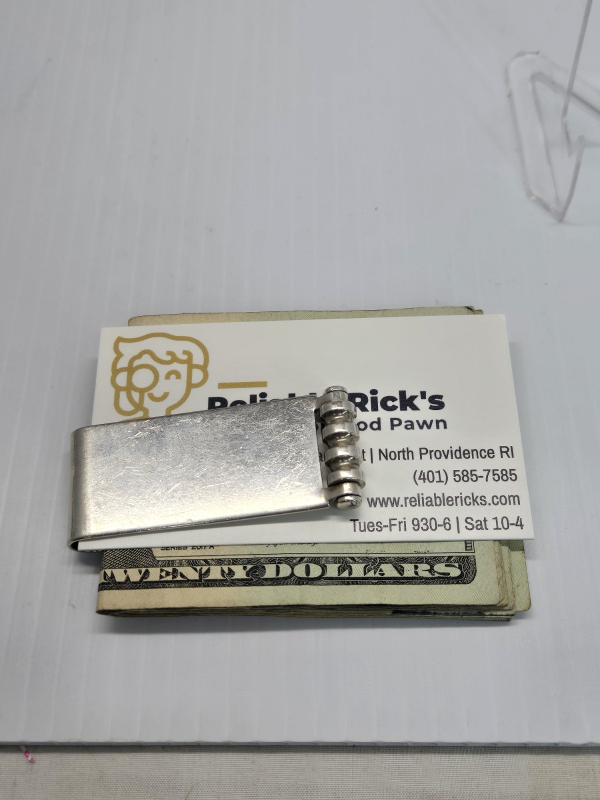 Tiffany & Co. Sterling Silver Groove Rolling Money Clip Paloma Picasso .925