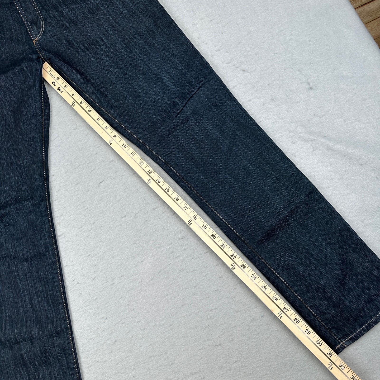 Mavi Jeans Mens 34×32 (Fits 34×31) Blue Jake Slim Straight Leg Indigo Dark Wash
