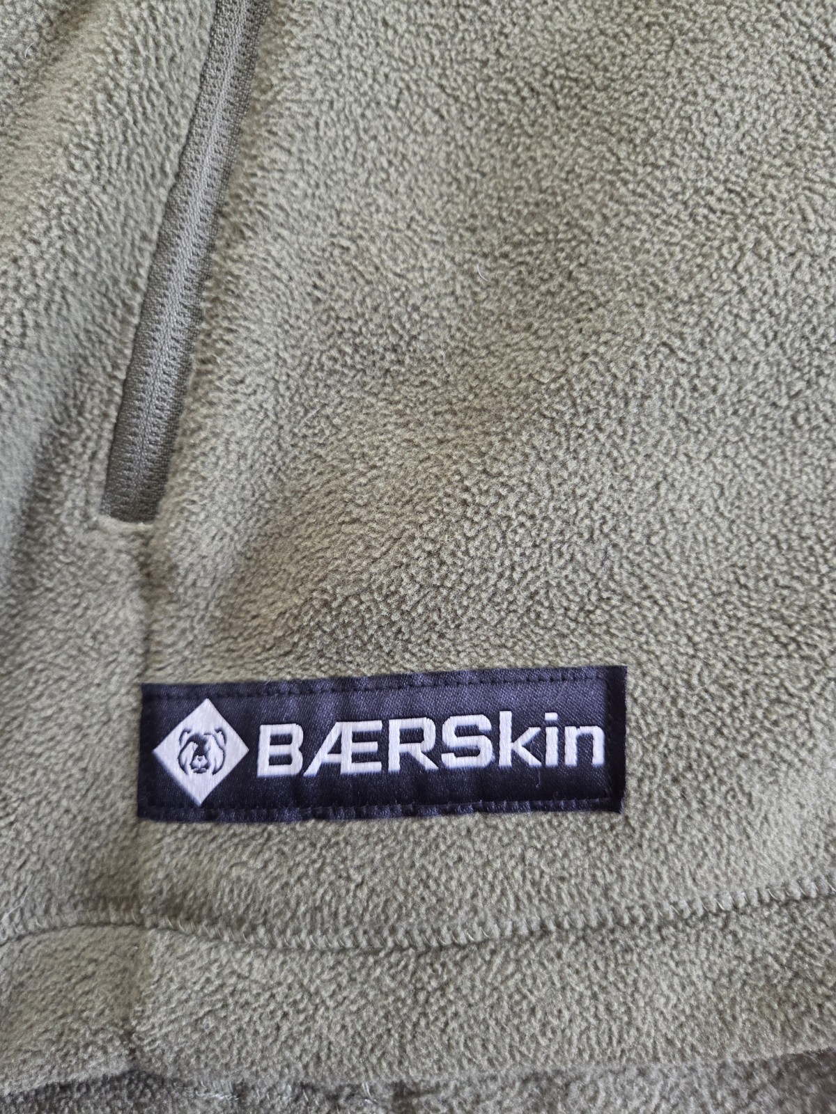 BAERSkin Tactical Hoodie Jacket Men 5.0 Military Style Fleece Hunter Green sz L