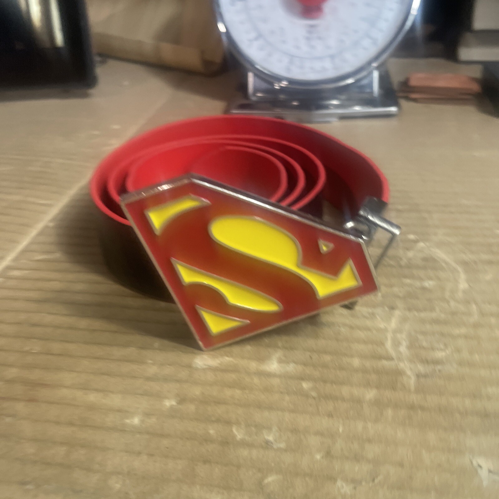 DC Comics Superman Reversible Belt Buckle & Belt 42” Not Including Buckle