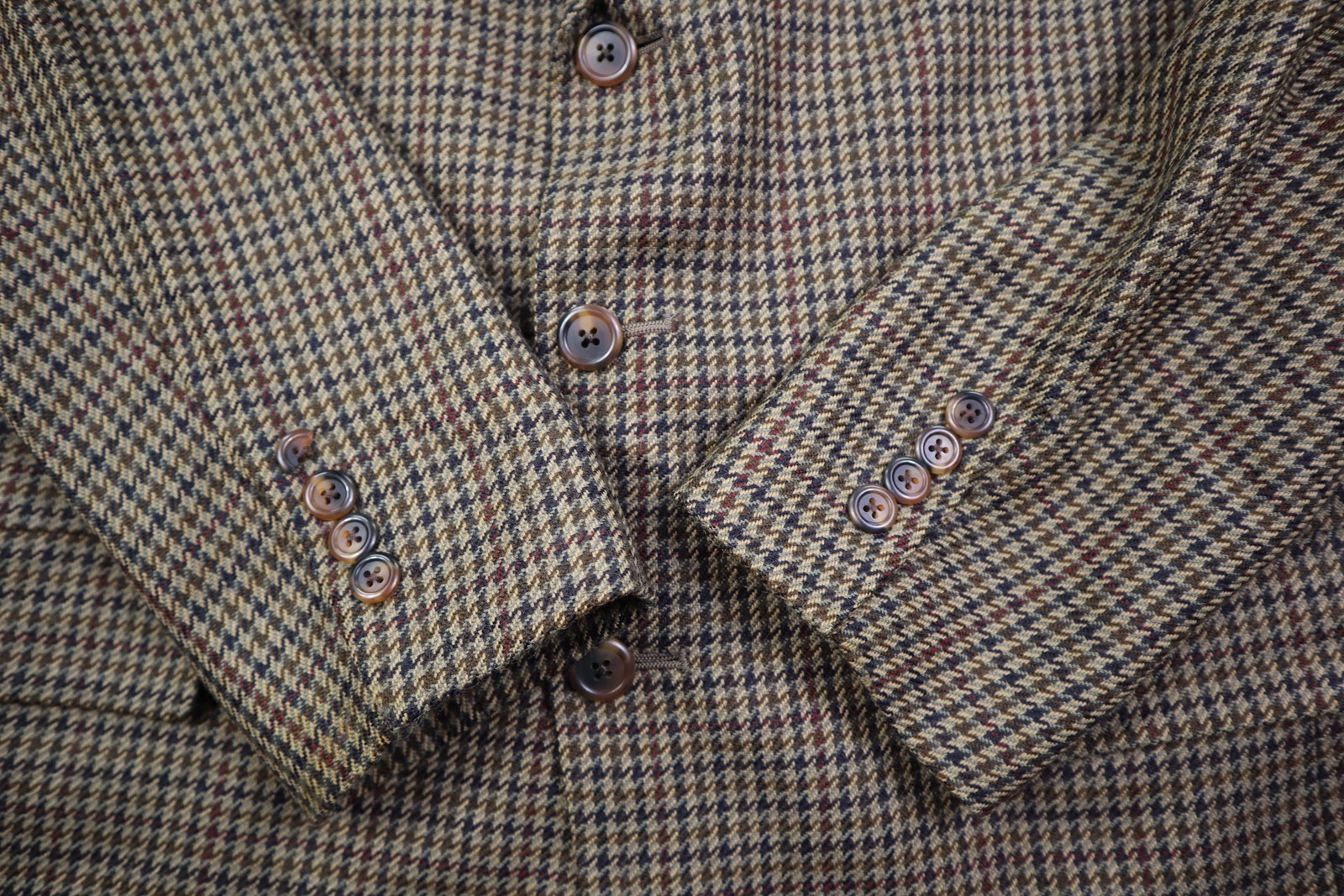 Tommy Hilfiger Sport Coat Men’s Medium Hounds Tooth Tweed 3 Button Notch Lapel