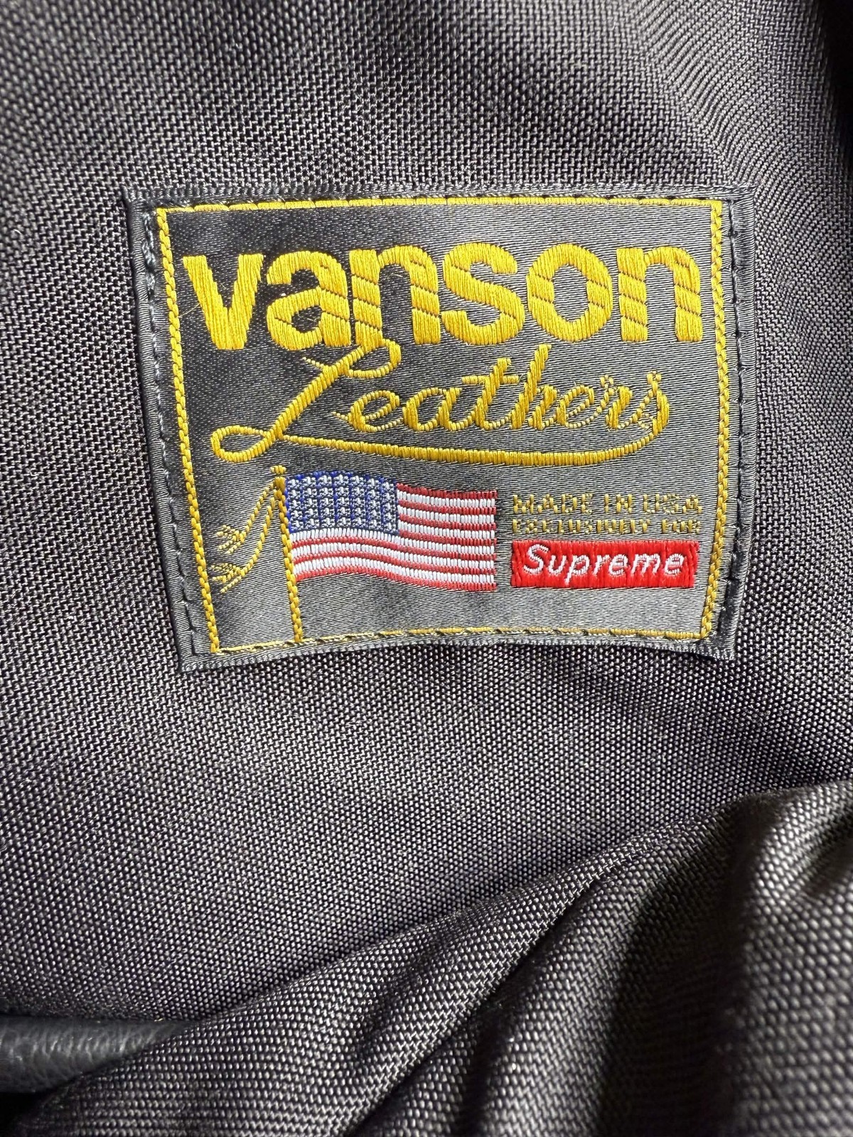 Supreme x Vanson Leather Letters Bag RARE SS20 New