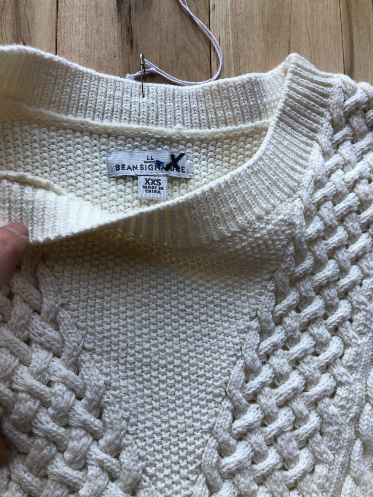 NWT LL Bean Signature Short Sleeve Fisherman Sweater s xxs fits big retails $178
