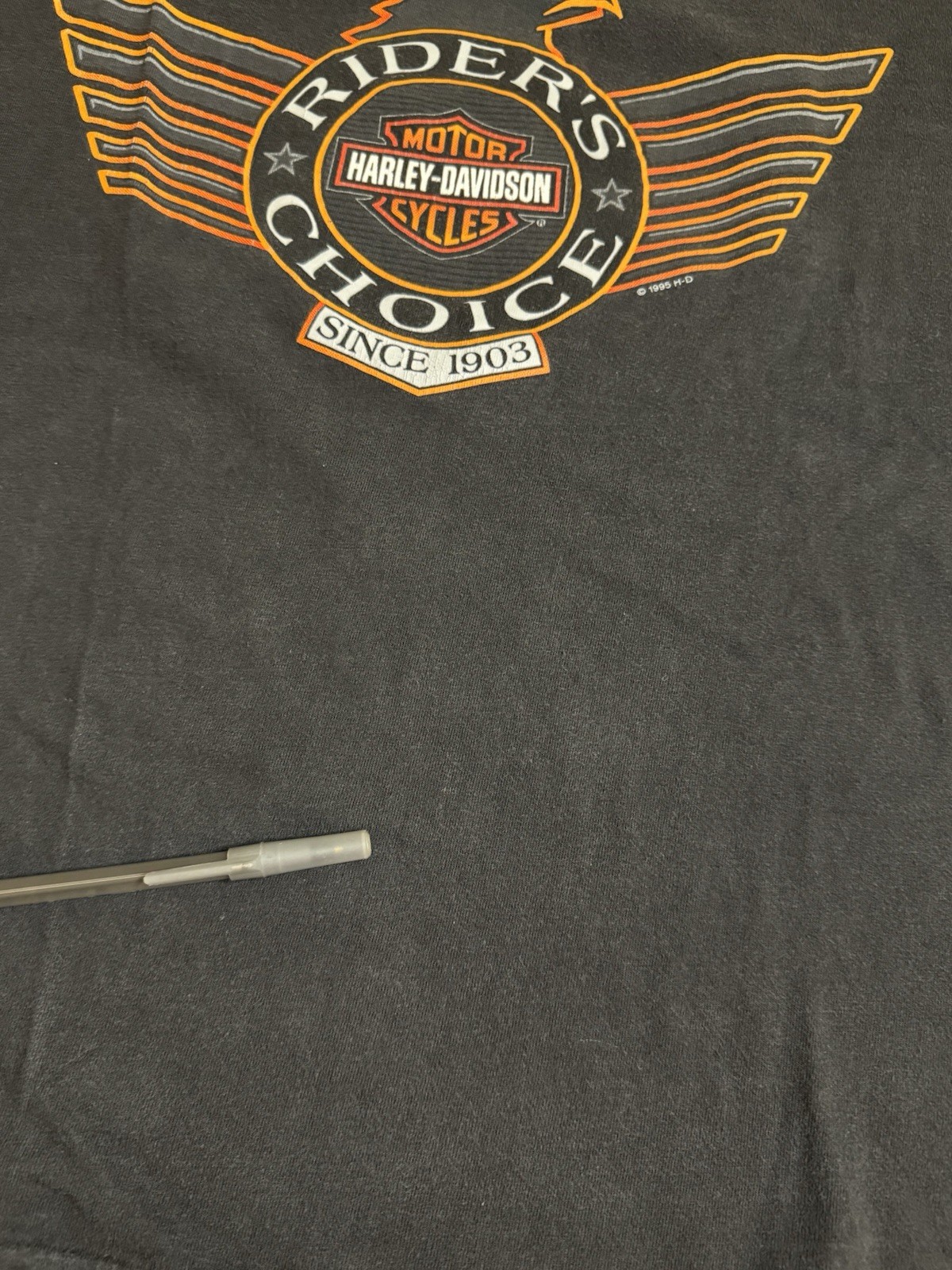 Medium Vintage 90s Harley Davidson Graphic T Shirt Eagle USA Motorcycle Biker