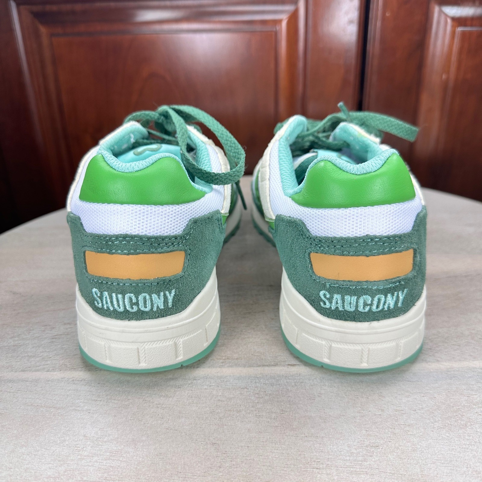 Saucony Shadow 5000 Mens Size 8 Green White Retro Running Sneakers S70769-1