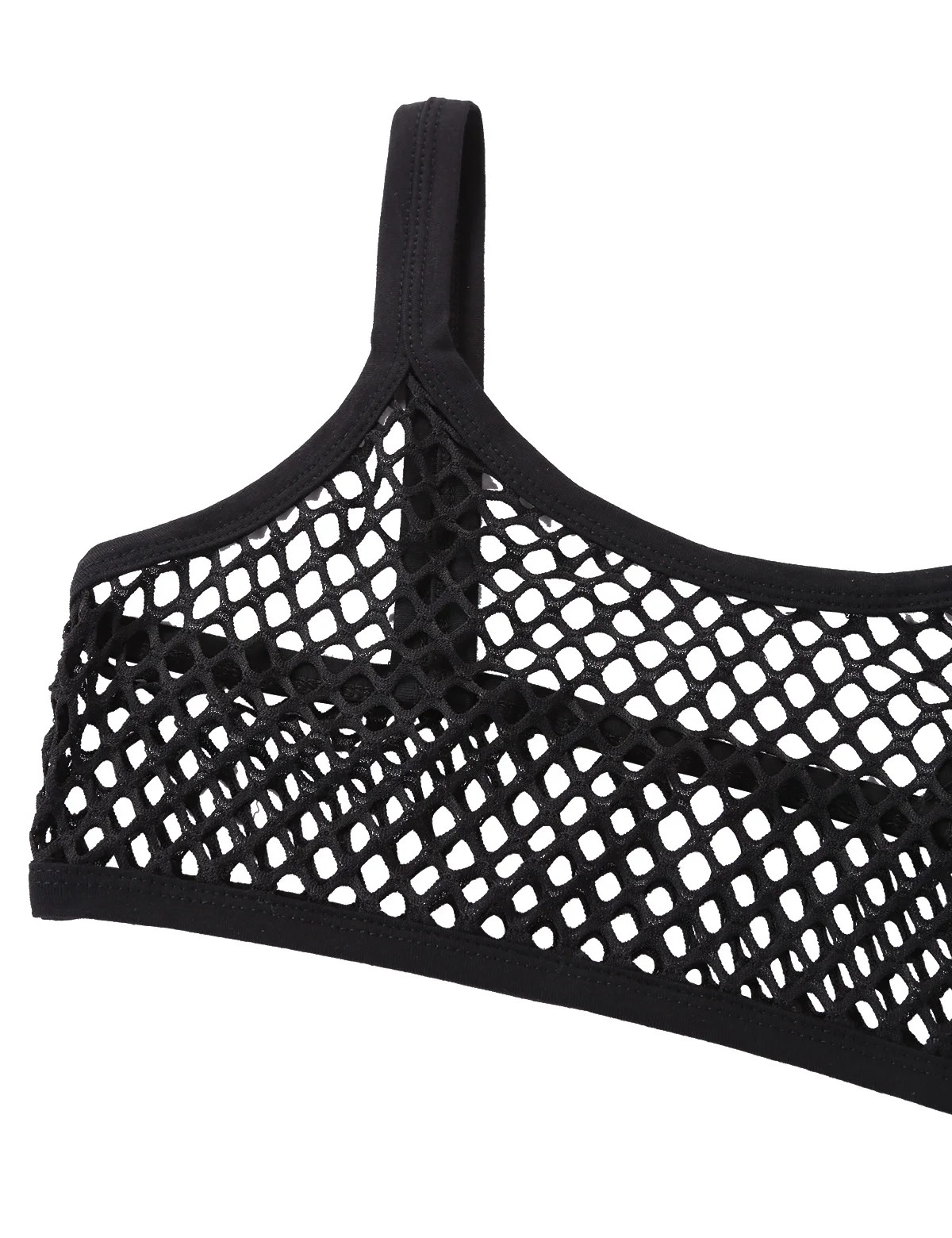 Women’s Mesh See Through Bra Tops Camisole Sheer Fishnet Bralette Lingerie Tank