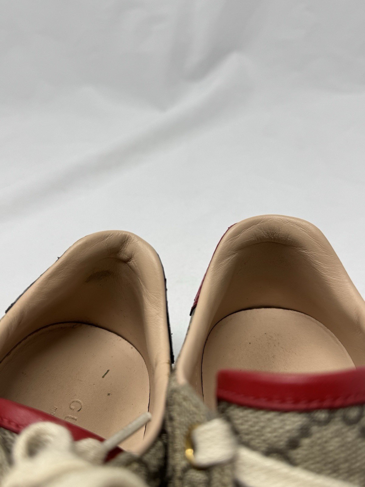 Size 35 Women’s – Ace Gucci-GG Supreme Beige/Ebony/Blue/Red – 499410 K2LH0 9768