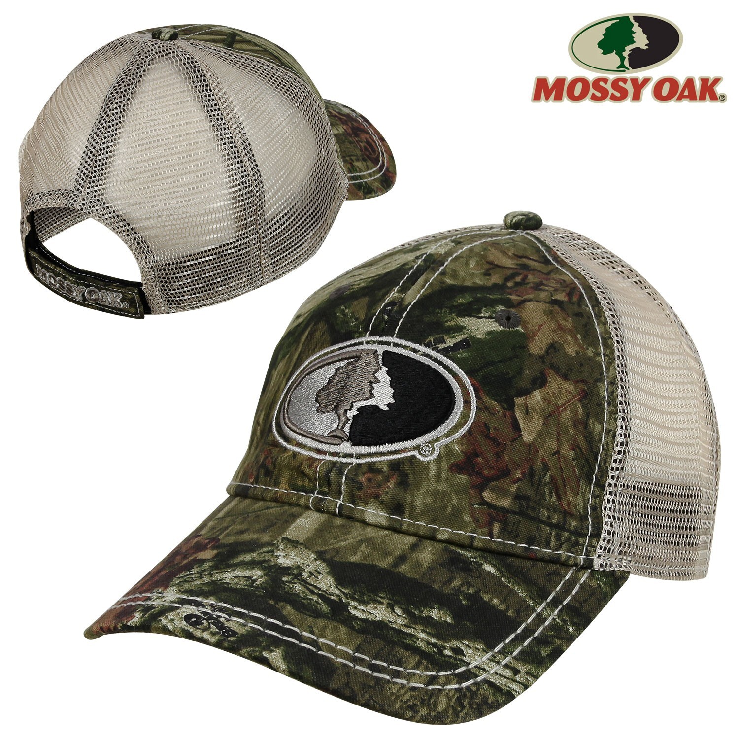 Mossy Oak Mesh Back Cap – MOINF/Tan