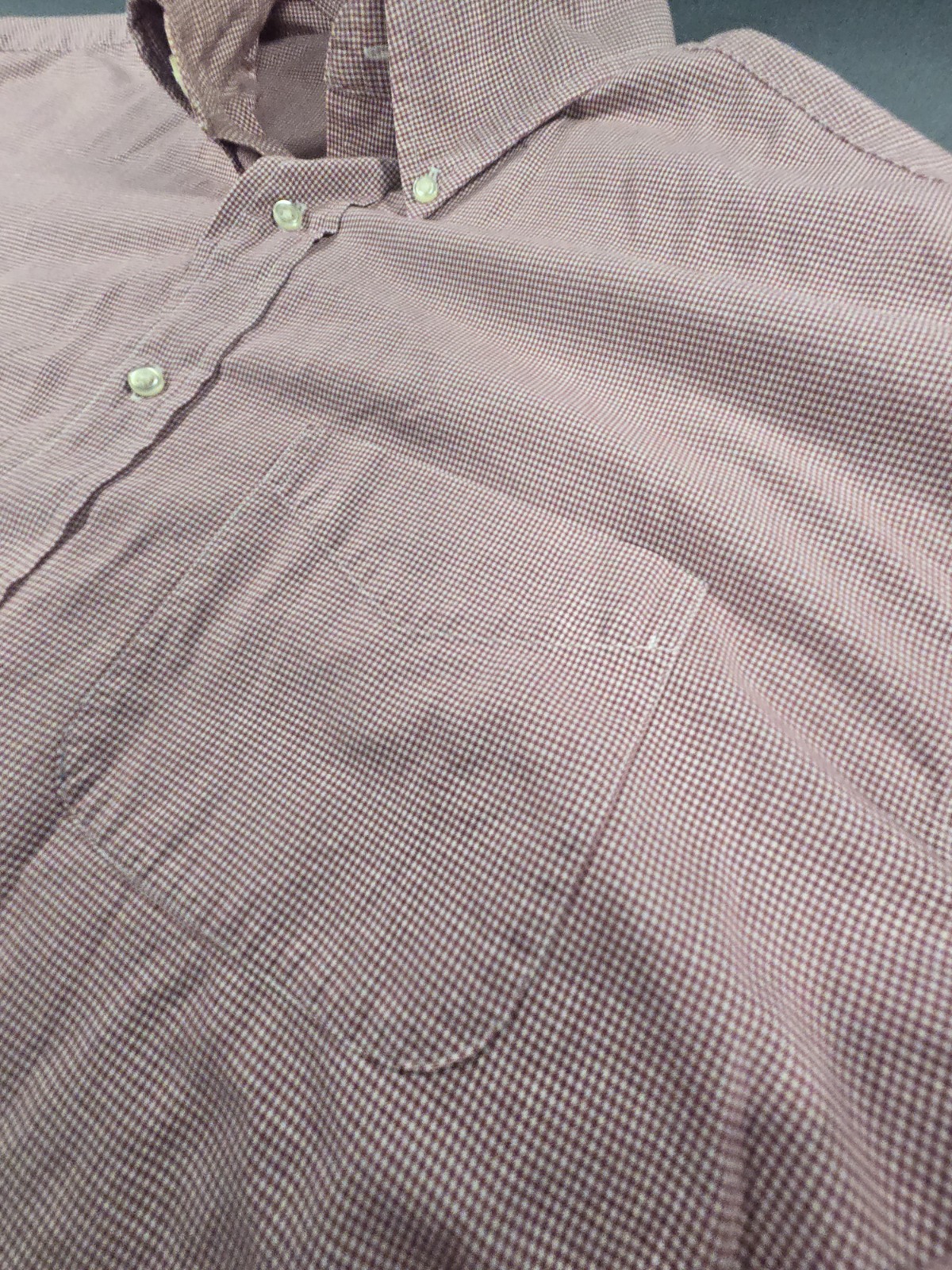 Brooks Brothers Shirt Large Men’s Relaxed Fit Red Gingham Cotton Button Down