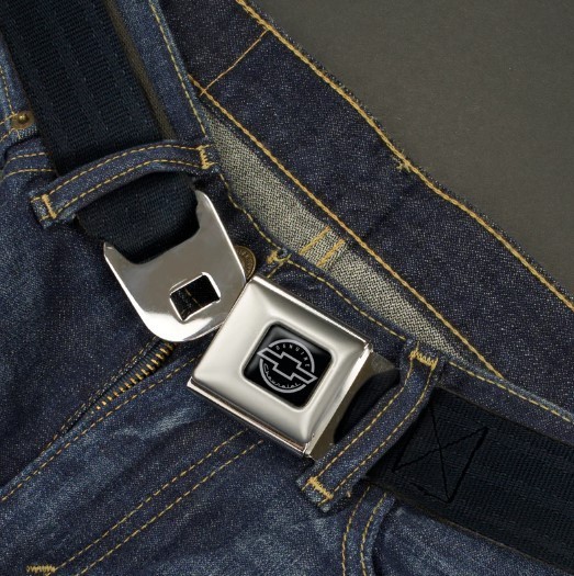 Buckle-Down CHEVROLET Chevy Logo Seat Belt Buckle Web Belt for pants Seatbelt