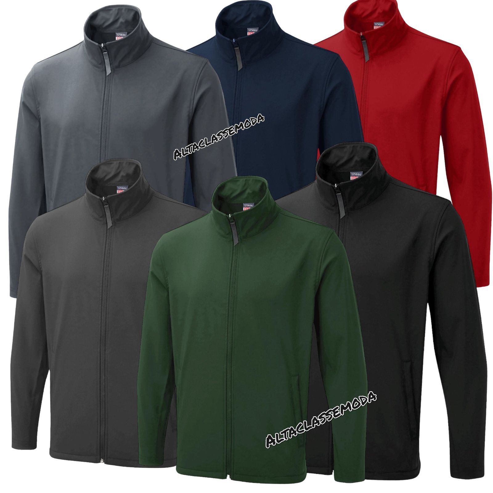 Uneek Soft Shell Jacket | Waterproof, Breathable, Windproof | Full Zip Workwear