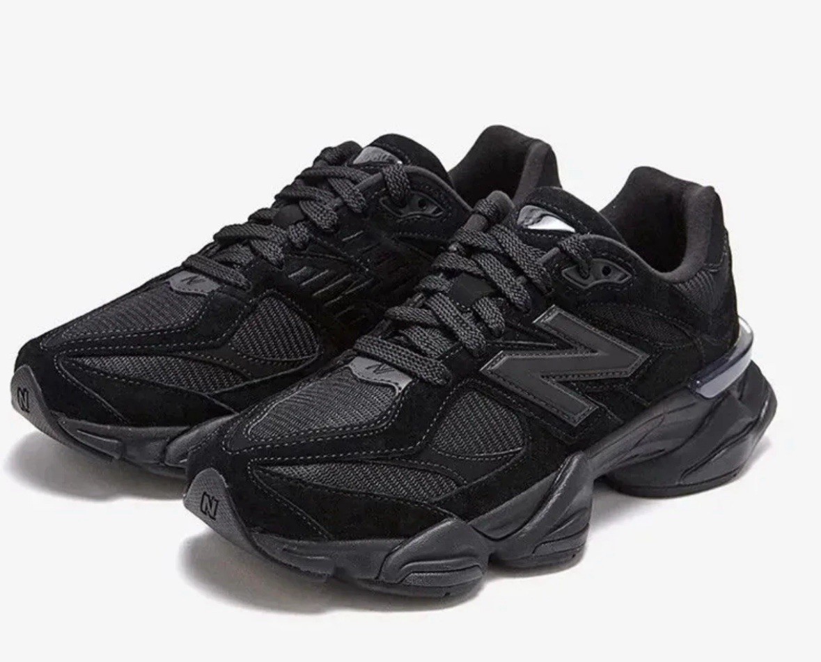 New Balance 9060 Triple Black Cat Suede U9060BPM Men Size 10.5