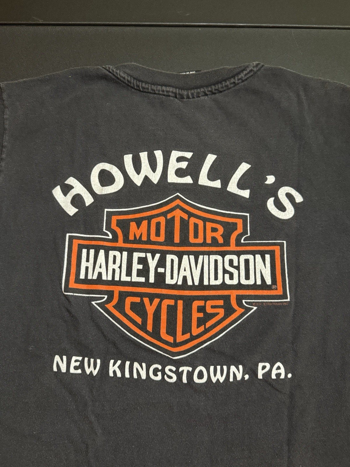 Medium Vintage 90s Harley Davidson Graphic T Shirt Eagle USA Motorcycle Biker