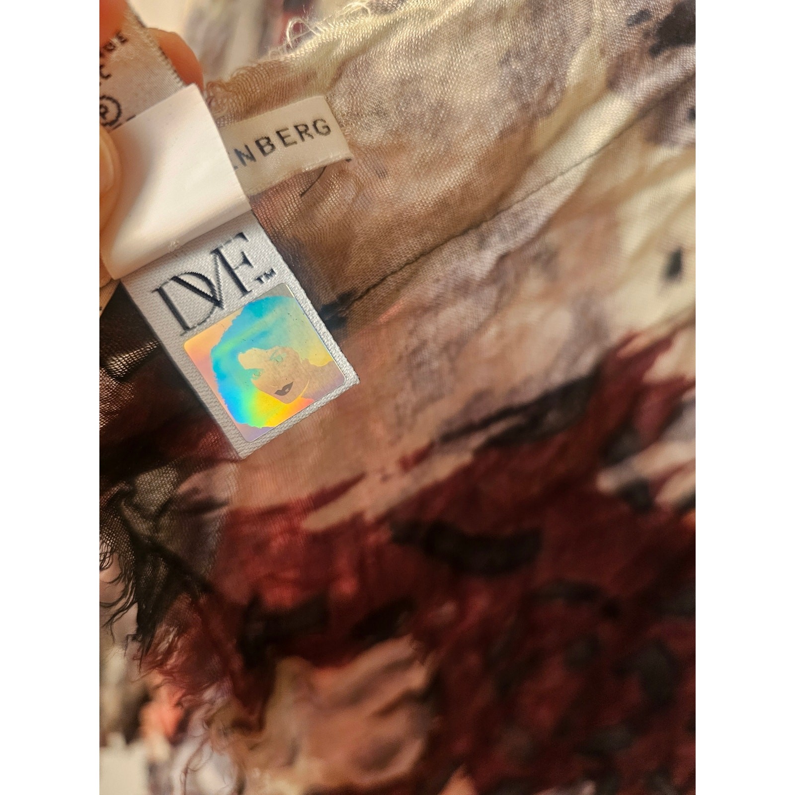 DVF 80 Inch Masons Animal Print Scarf