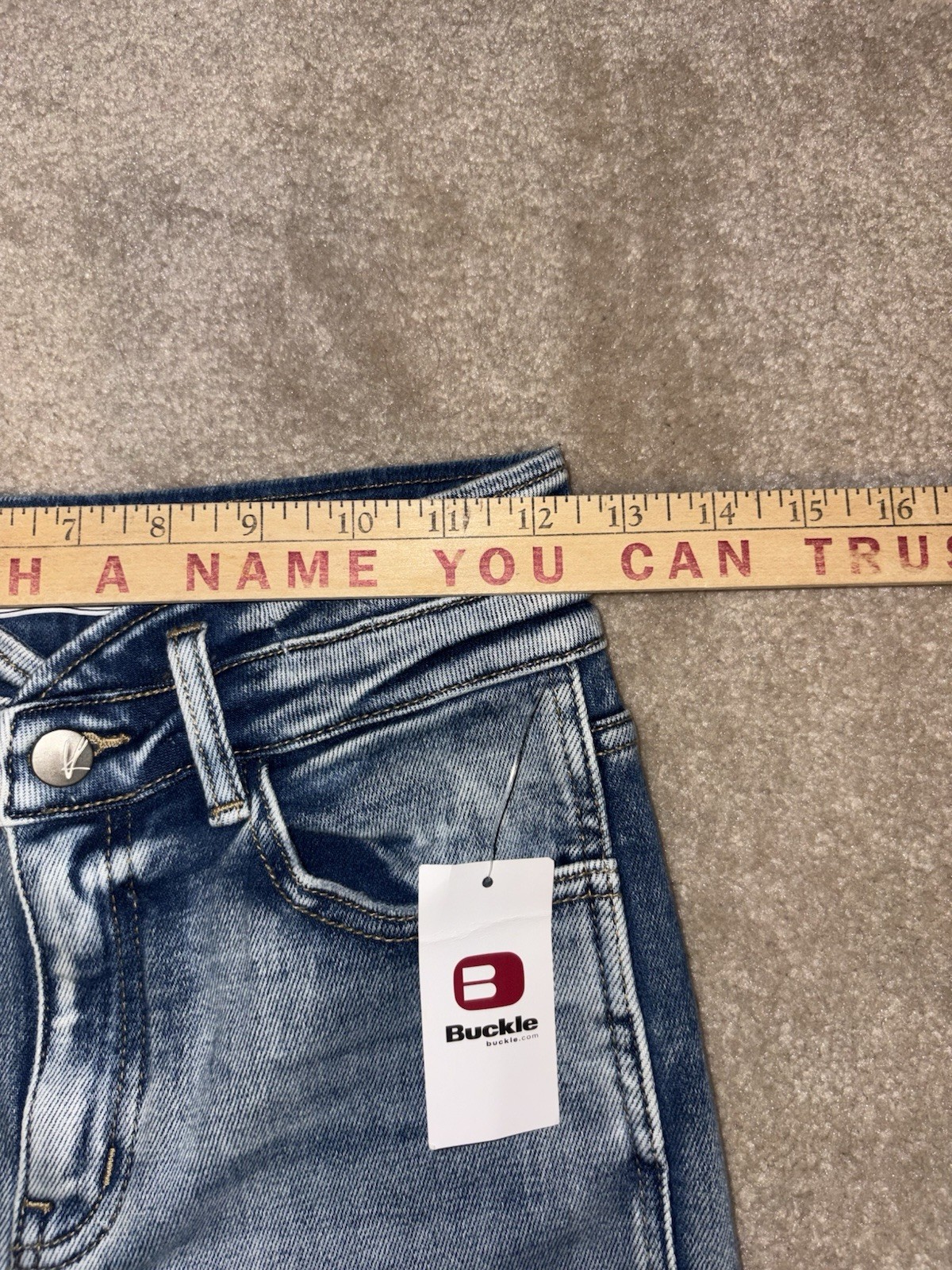 KanCan Women’s Kurvy Ultra High Rise Skinny Ankle Distressed Blue Jeans 26 – NWT