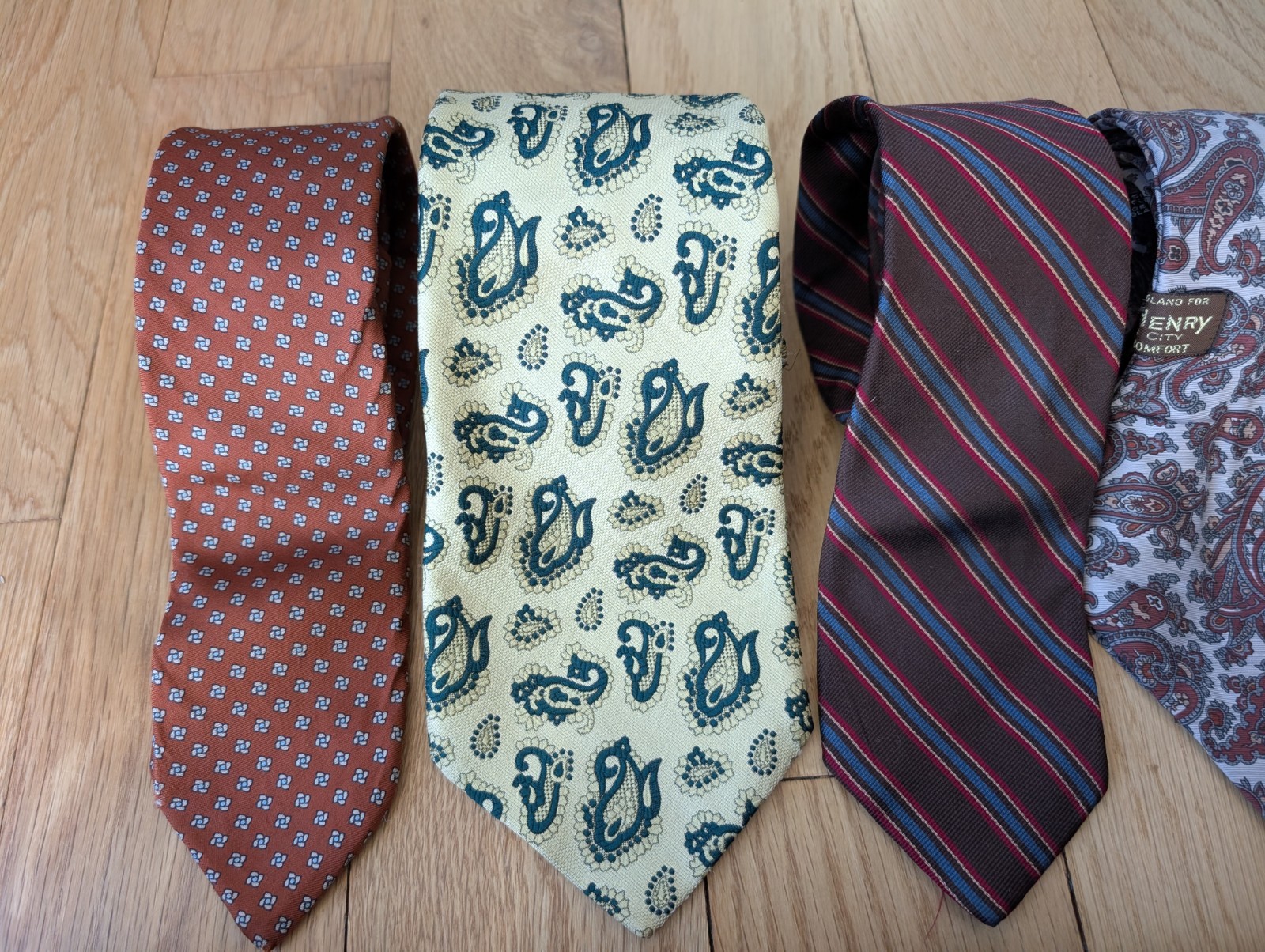 Vtg Jack Henry Country Club Plaza Kansas City Mens Tie Lot Of 11 Geometric Silk