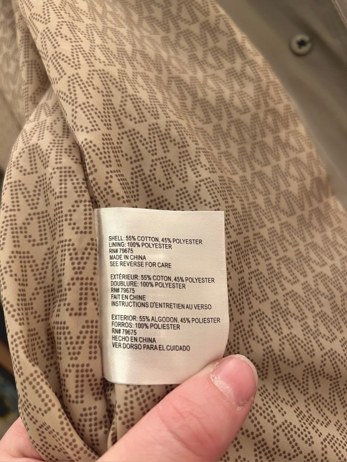 NWT Michael Kors Dusty Sage Trench Coat XL Old Money Belted Rain Jacket