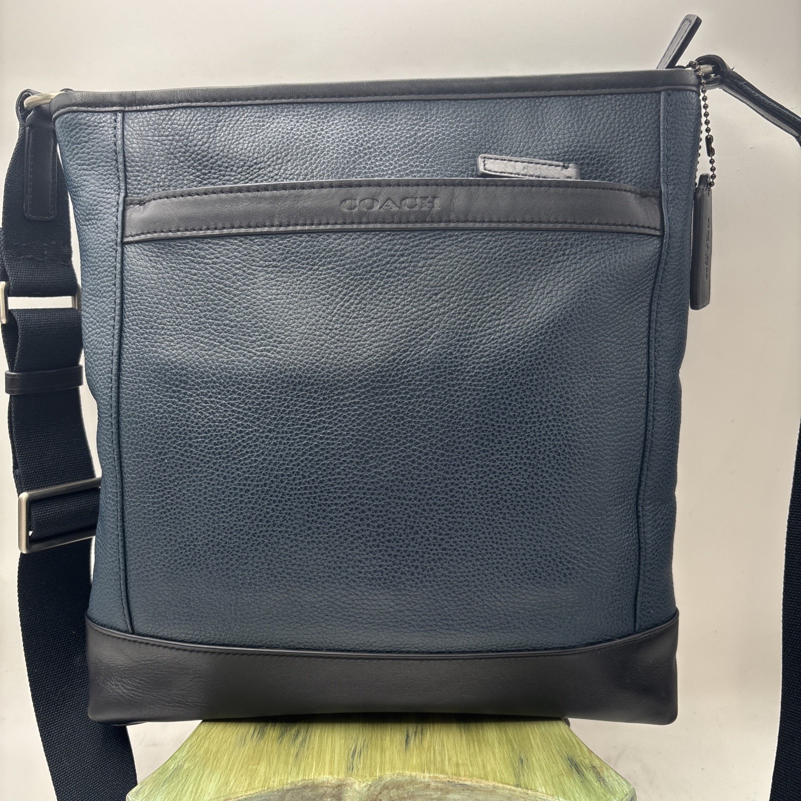 NWT COACH CLASSIC CAMDEN TECH LEATHER FILE MESSENGER BAG CROSSBODY BAG F71341