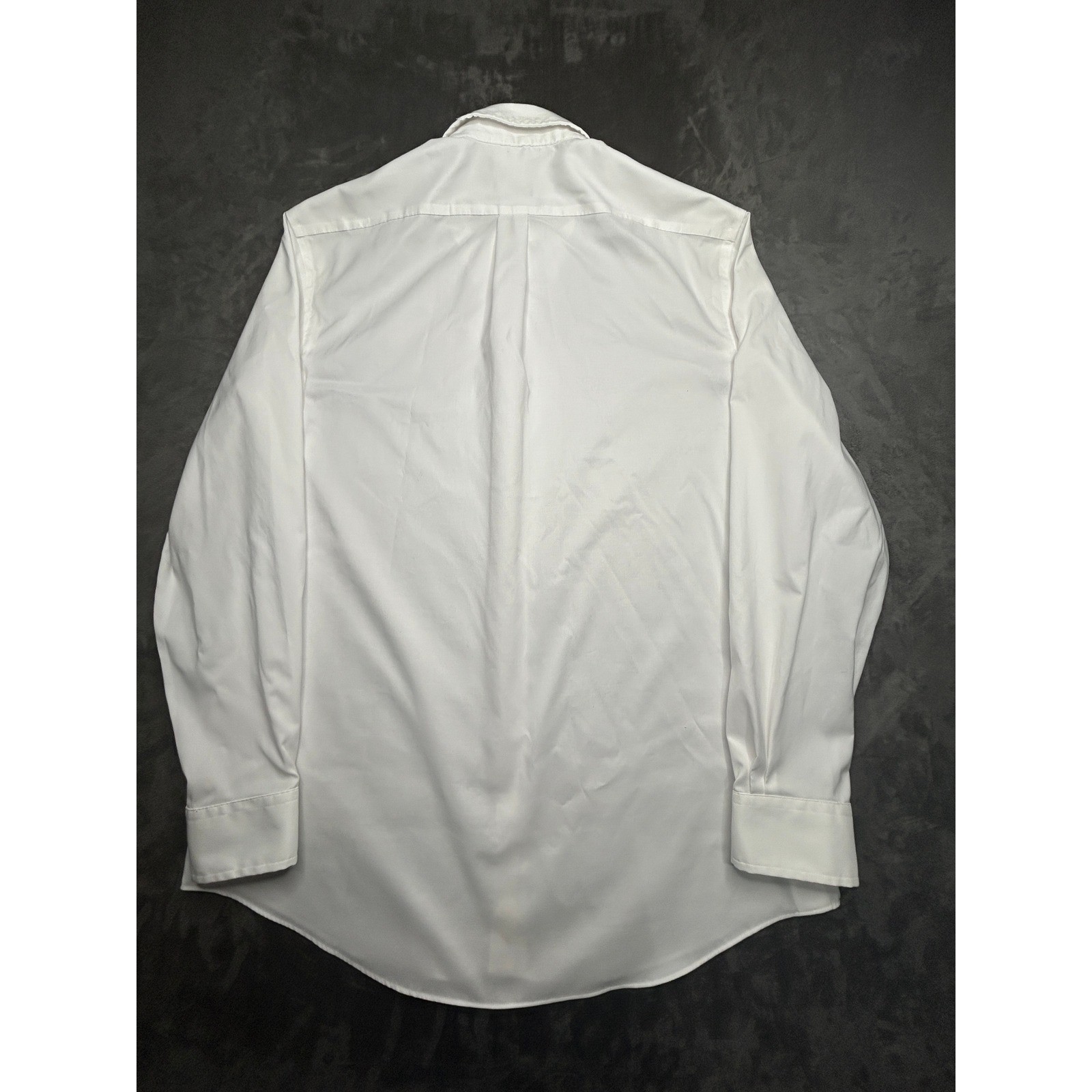 Lauren Ralph Lauren Dress Shirt Mens 17.5 36/37 White Stretch Fabric Tall Fit