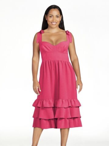 Sophia Vergara Womens Bustier Midi Sundress size L and XXL, New