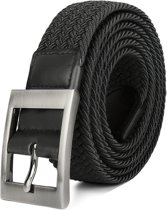 Plus Size 51” to 71” Mens Elastic Stretch Belts Big and Tall Belt