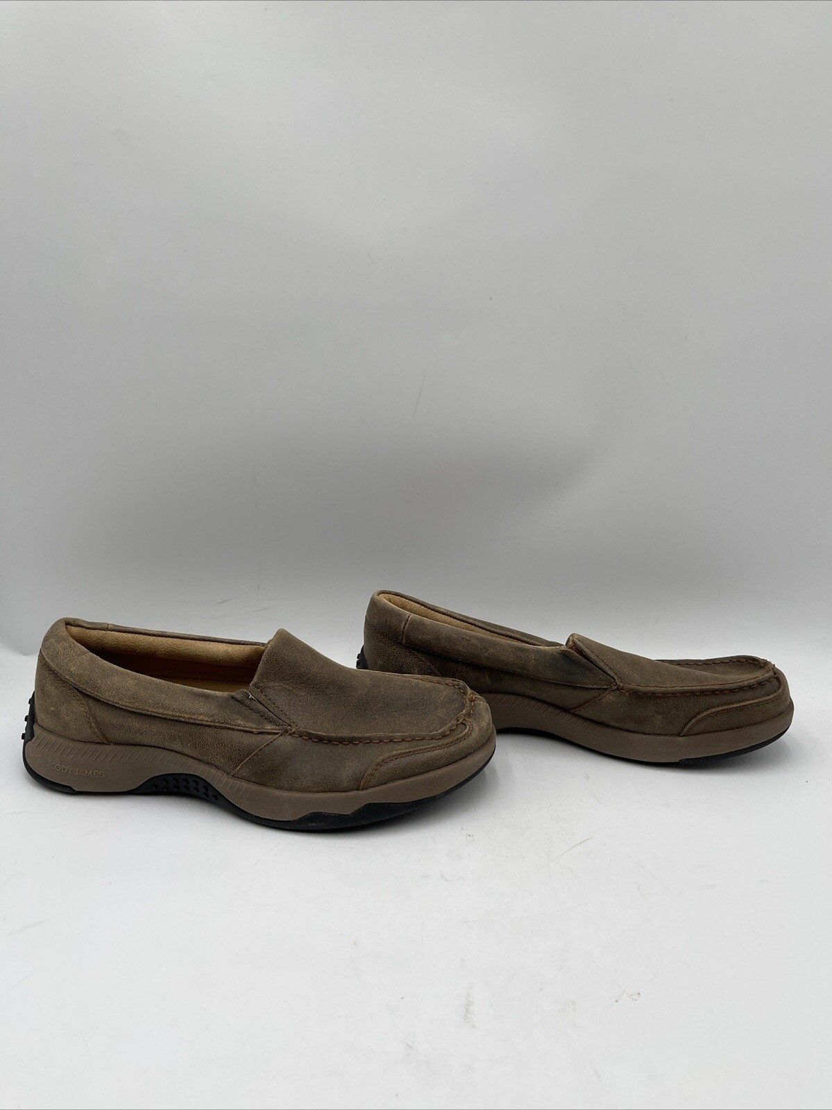 Cody James Men’s Trust Me Beaned Slip-On Casual Oxford Shoes Brown Size 10D