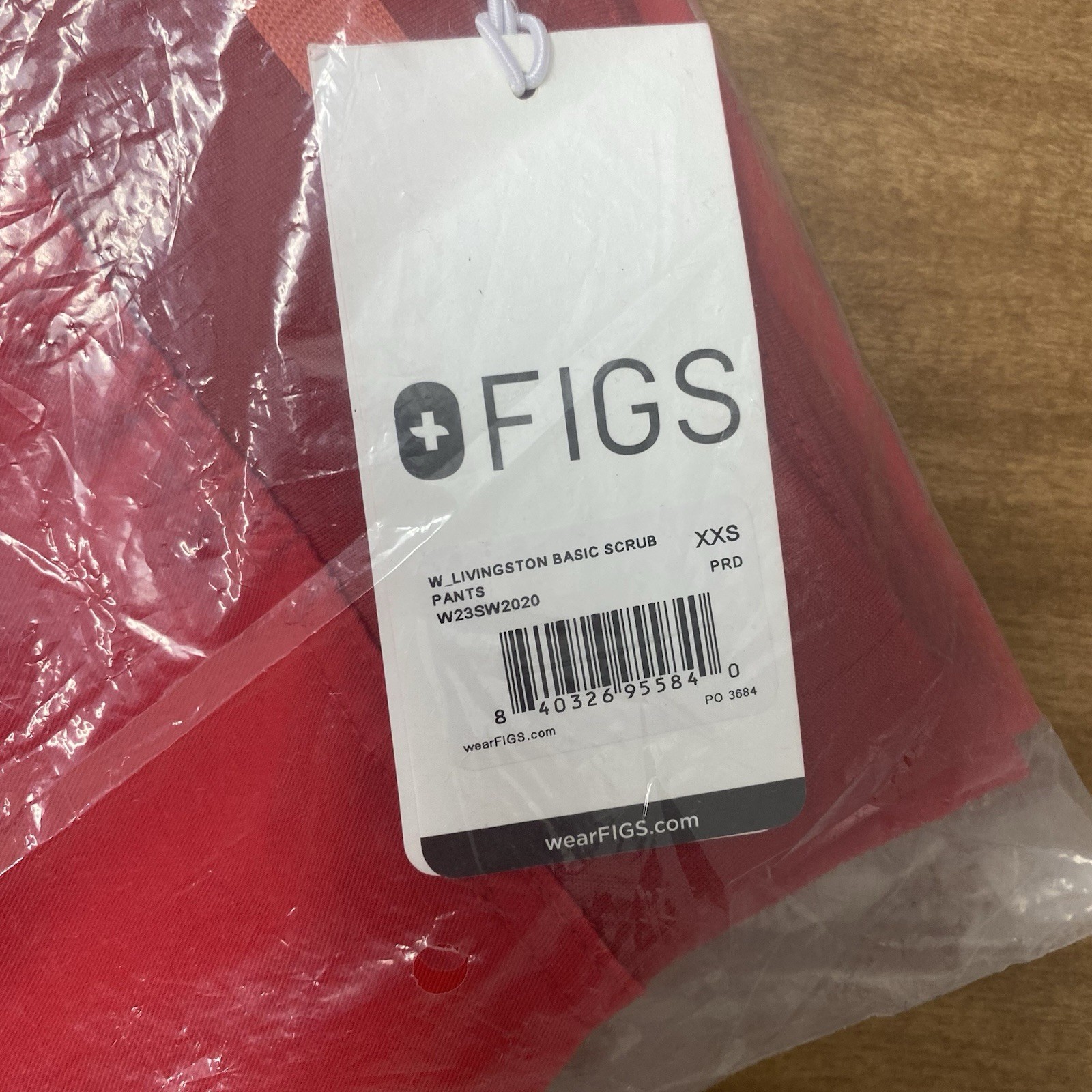 Figs Womens scrub set Pop Red XXS Casma Top and you choose XXS-P/T Bottoms