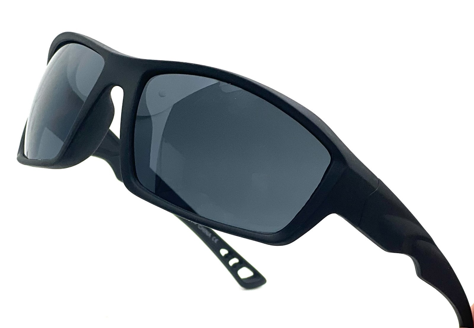 Driving Sunglasses Blue Mirror Lens Black Frame Classic Shades Confortable Sport