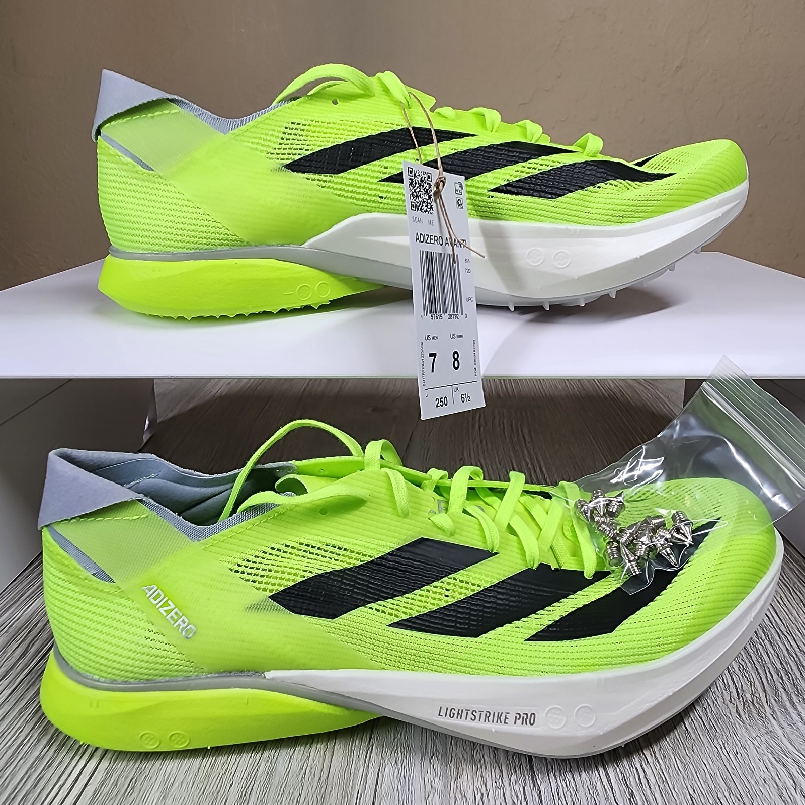 Adidas Adizero Avanti Track Spikes Green Mens Size 7/Womens Size 8 New IG1989