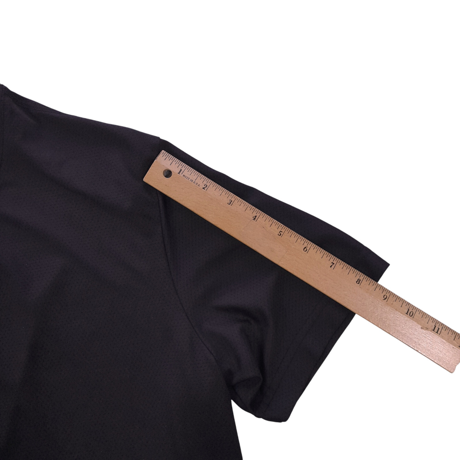 Athletic Works mesh knit active wear t-shirt Men M(C40)black/Poly-Spandex