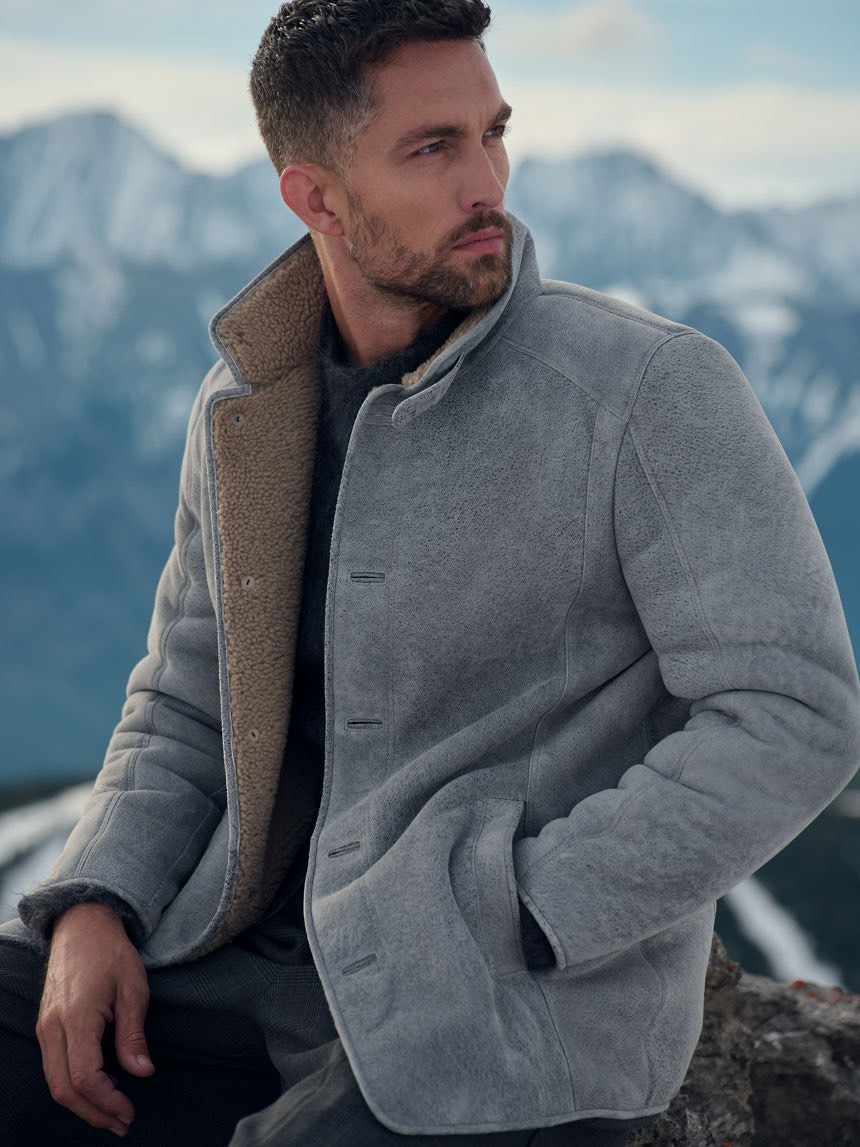 MENS Pierre Sheepskin Coat-Premium Leather & Cozy Warmth